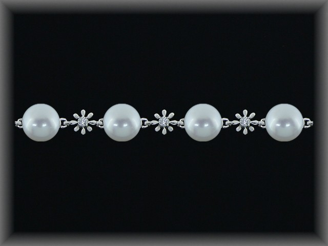 Pulseras Plata Perlas