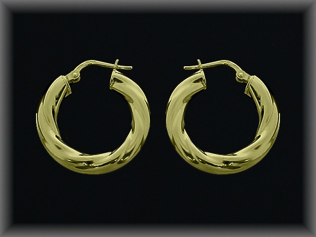 Aros Plata Rizados