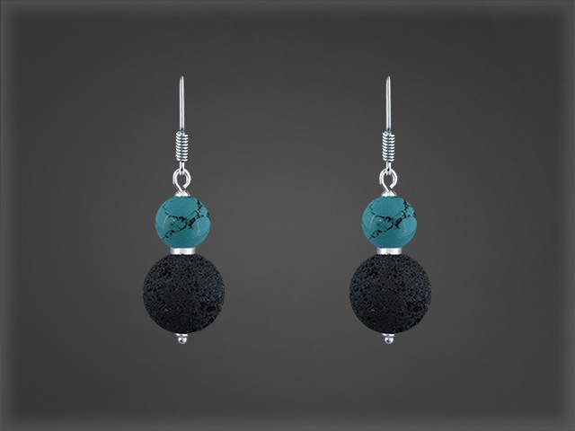 Pendientes Plata Lava